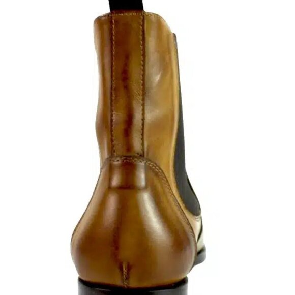 Chelsea Cognac Italian Ankle Boots for Men main image 5